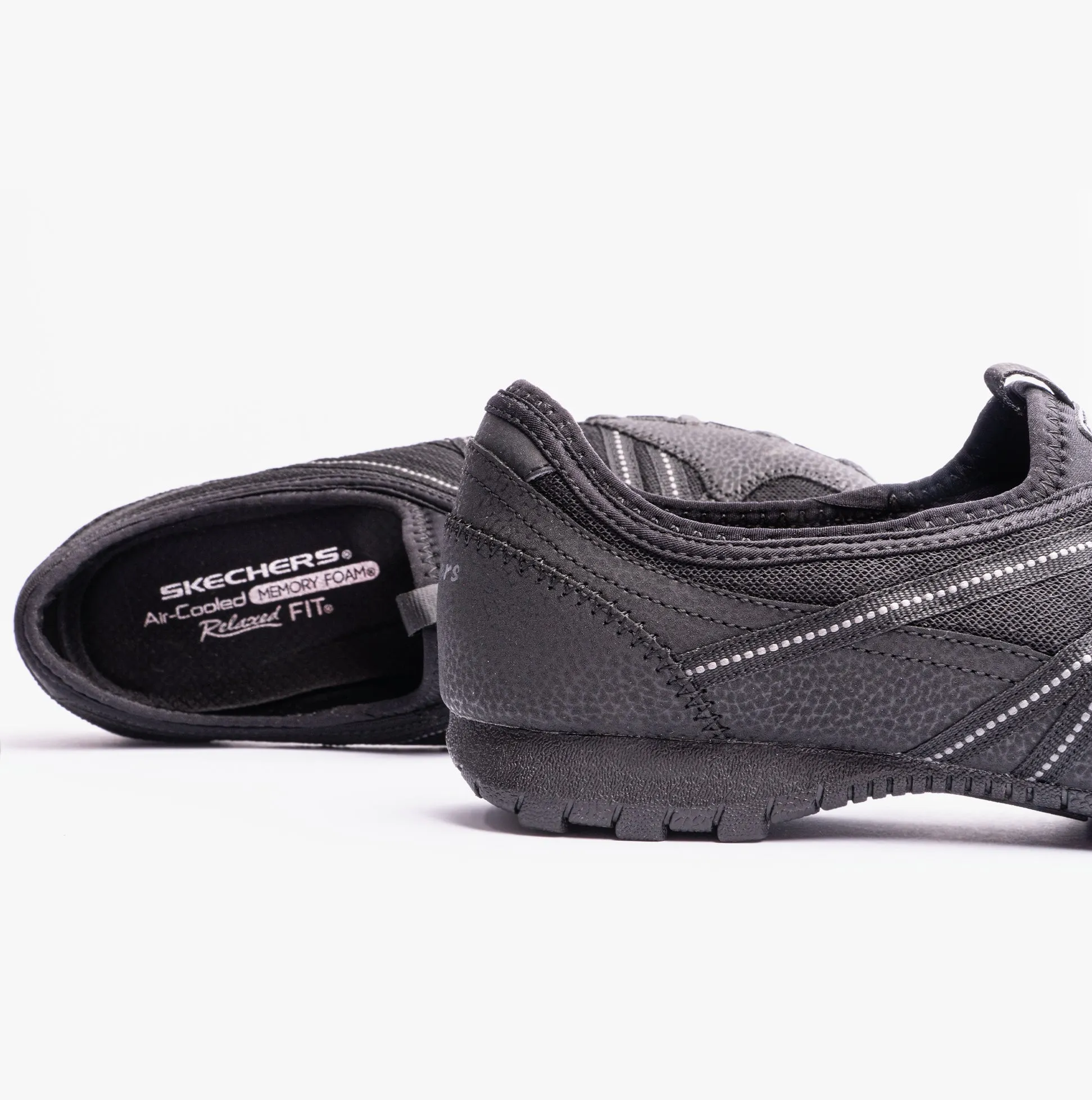 100560/BLK RELAXED FIT: BIKERS LITE - RELIVE Womens Trainers Black