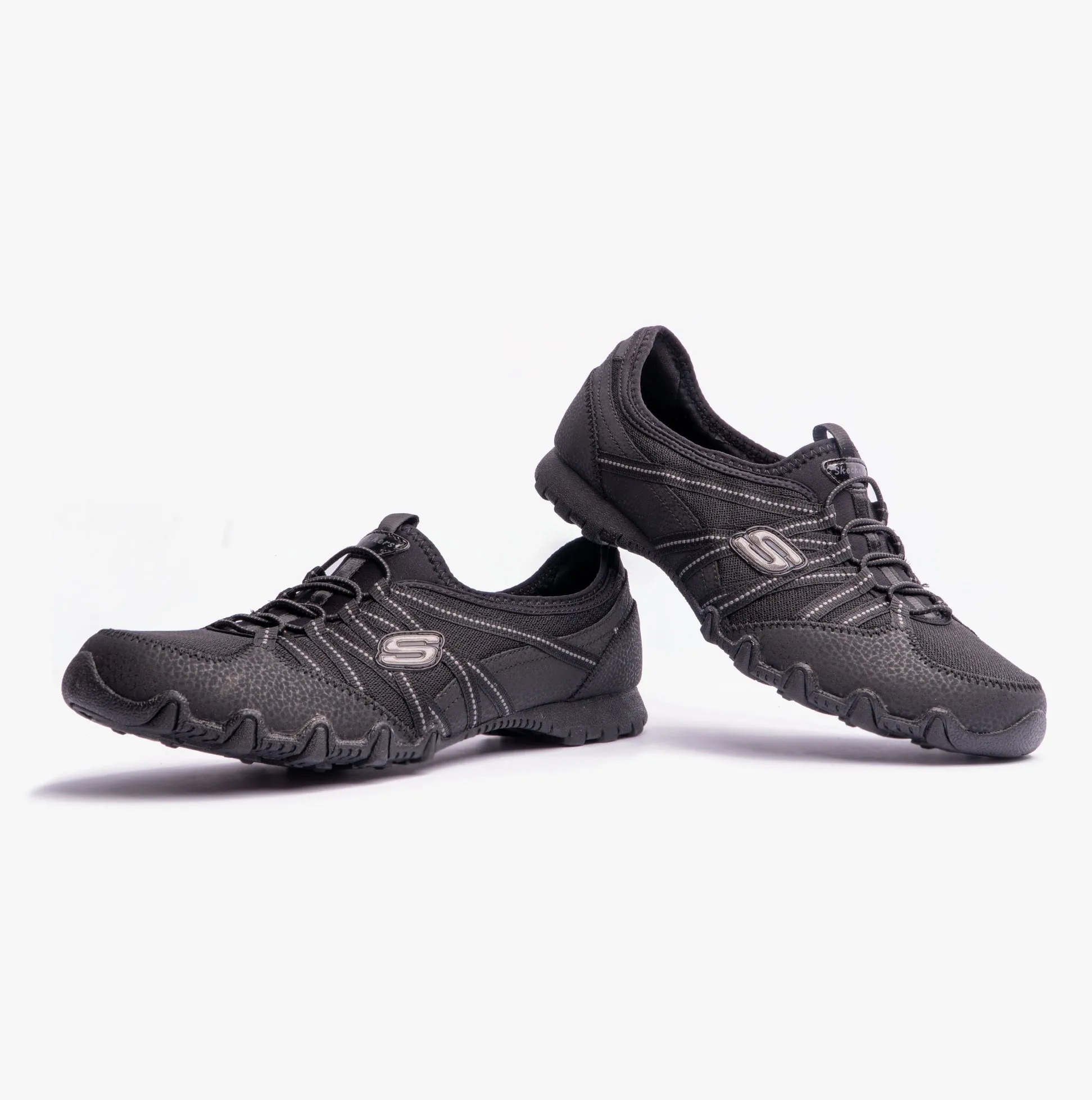 100560/BLK RELAXED FIT: BIKERS LITE - RELIVE Womens Trainers Black