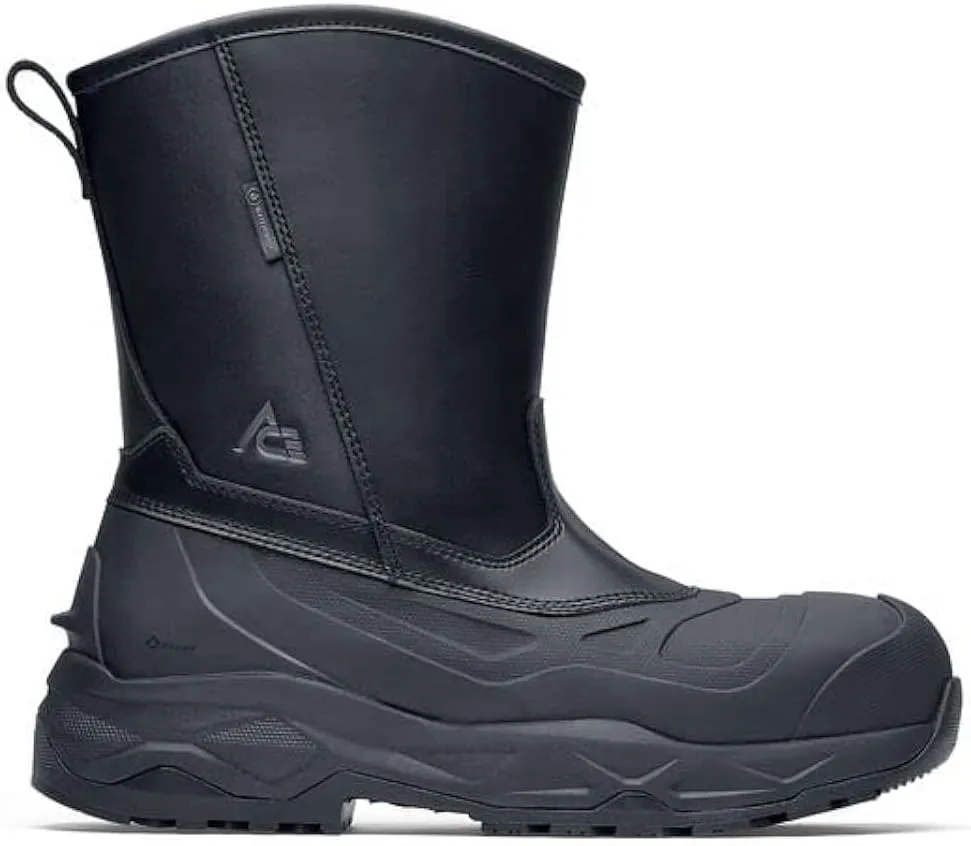 ACE Work Boots Badlands, Men's Slip-On Nano Composite Toe (NCT) Work Shoes, Slip Resistant, Water Resistant Shoes