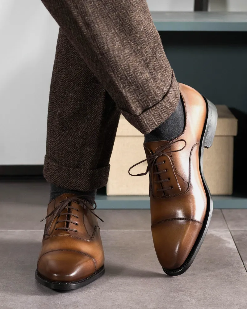 Ashford Tobacco Cap Toe Oxford