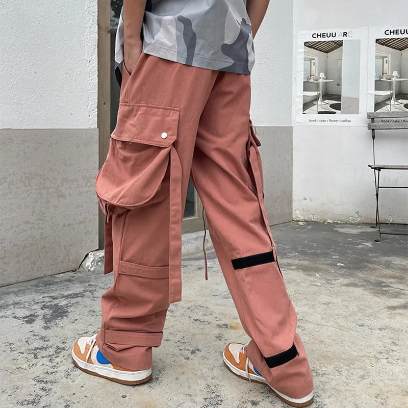 Baggy Strap Detail Utility Pants