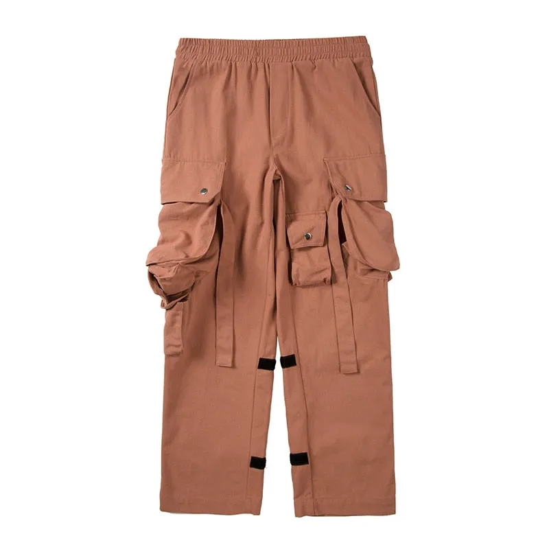 Baggy Strap Detail Utility Pants