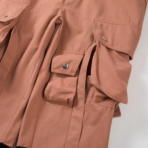 Baggy Strap Detail Utility Pants