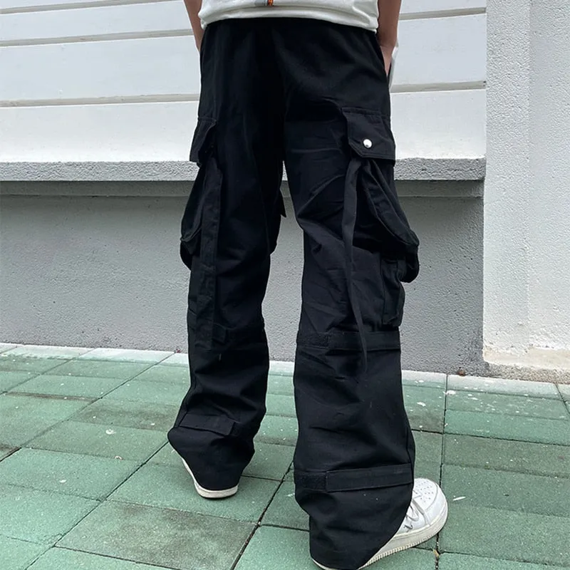Baggy Strap Detail Utility Pants
