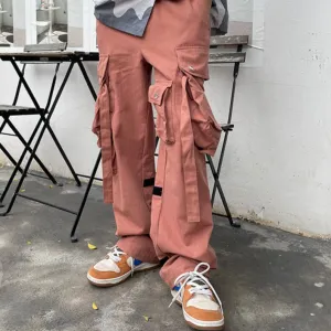 Baggy Strap Detail Utility Pants