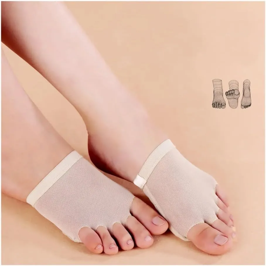 Ballroom Dance Shoes Dancing Thong Half Sole Toe For Ballet Toes Folk Breathable