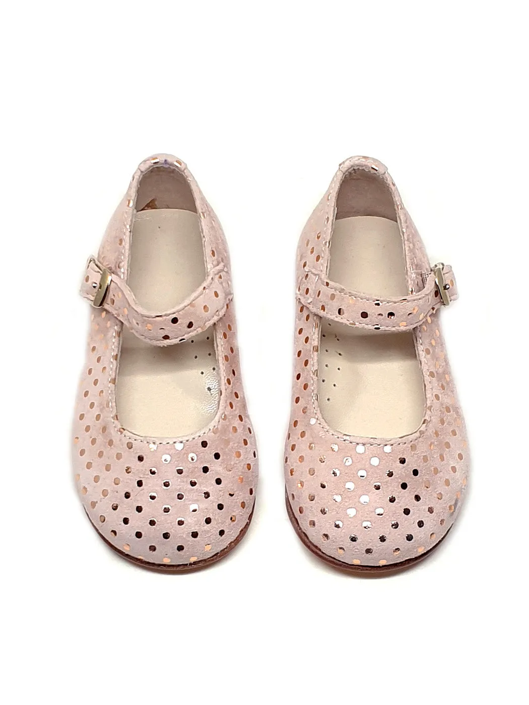 Baptismal baby Girl's shoe -MARSHMALLOW Pink