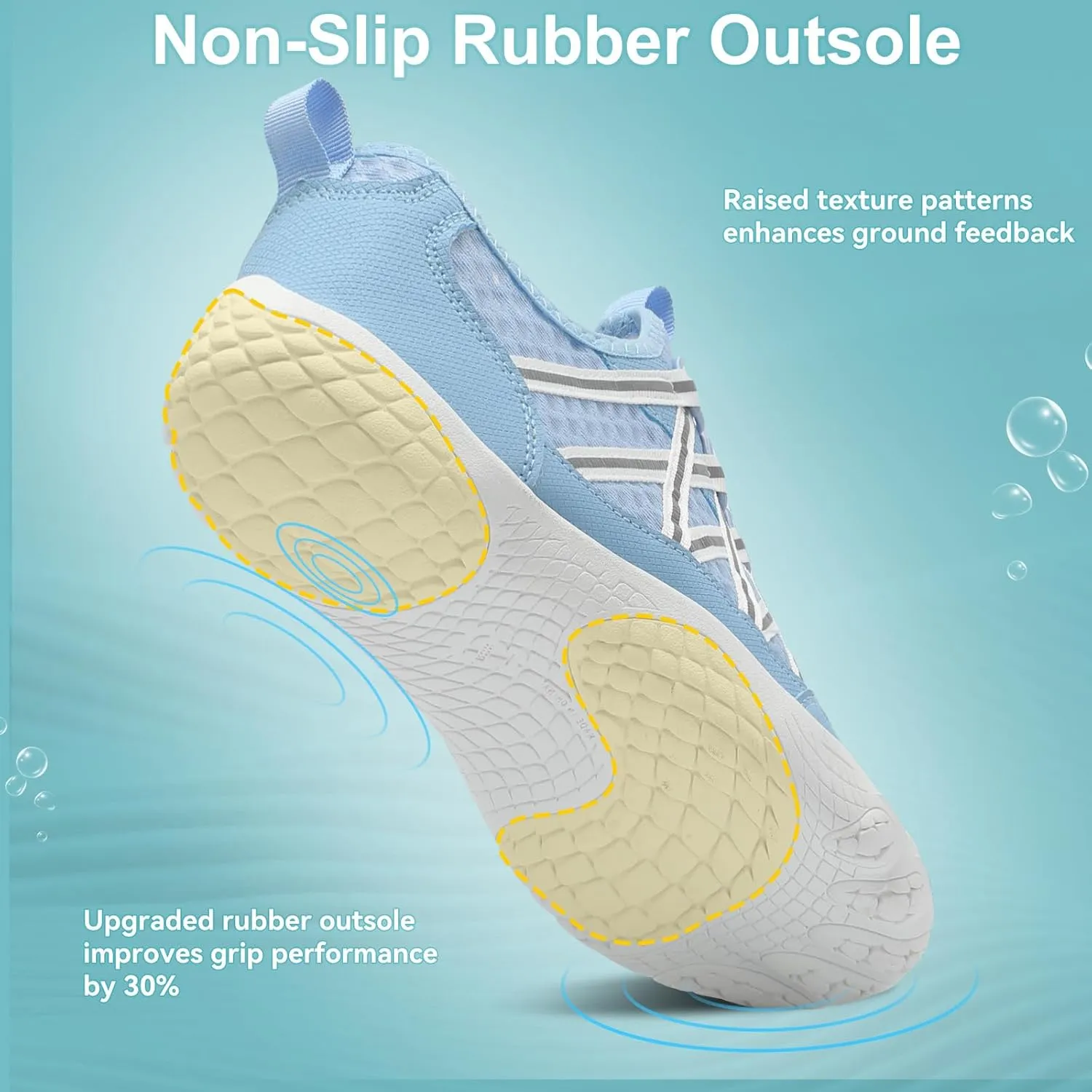 Barefoot Water Shoes for Women Men Wide Toe Box Lightweight Quick Dry Aqua Socks for Swim Beach Surf Boat Hiking Pool Walking Yoga