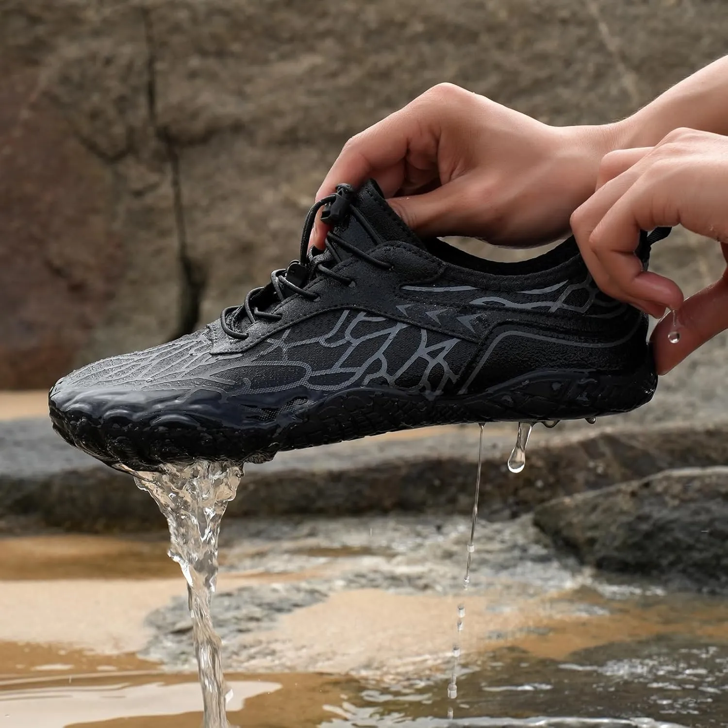 Breathable Barefoot Shoes for Women Men Breathable Waterproof Water Shoes, Lightweight Quick Dry Minimalist Footwear Zero Drop Trail Running Boots Footwear with Non-Slip Sole & Wide Toe Box