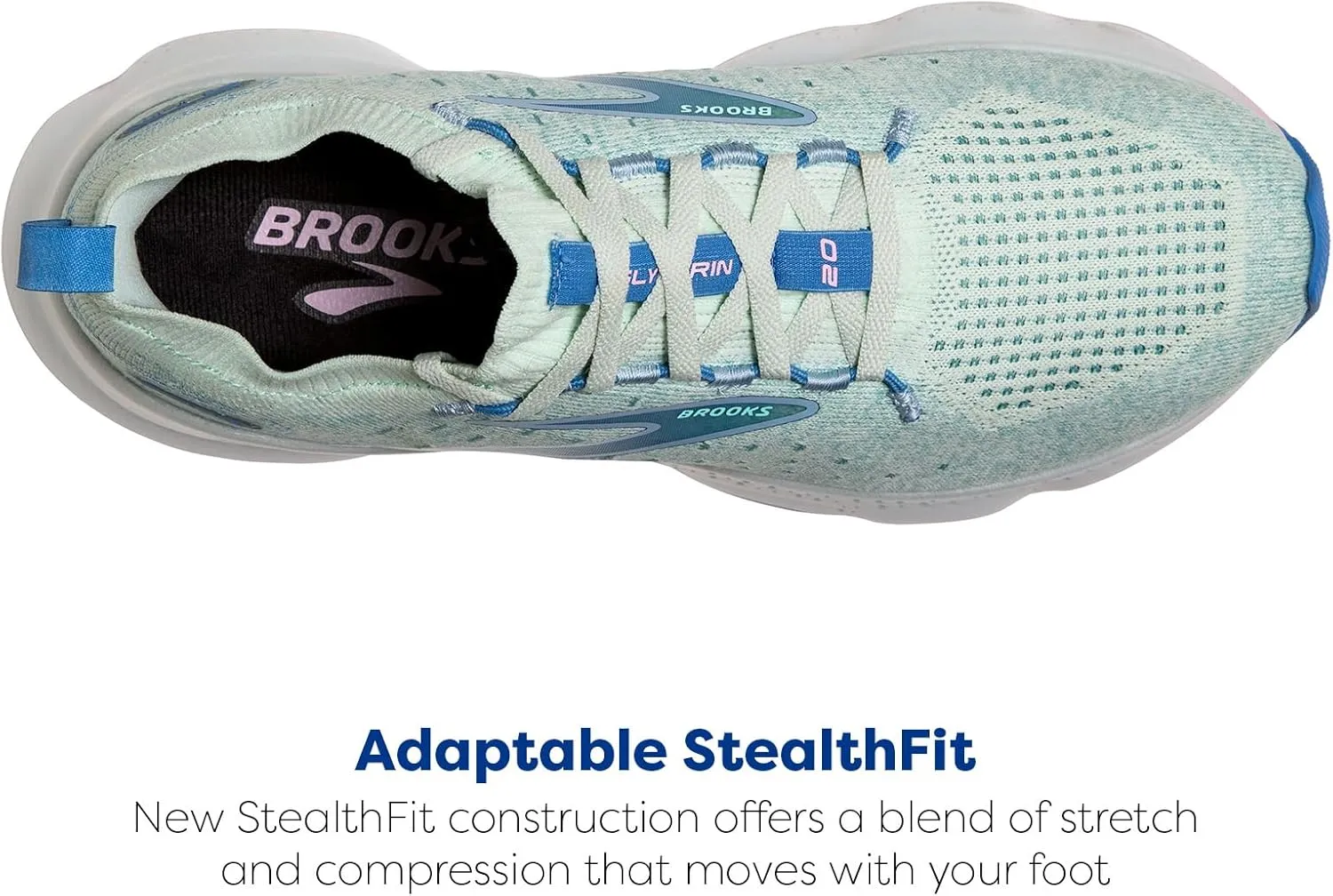 Brooks Womens Glycerin StealthFit 20 Neutral Running Shoe