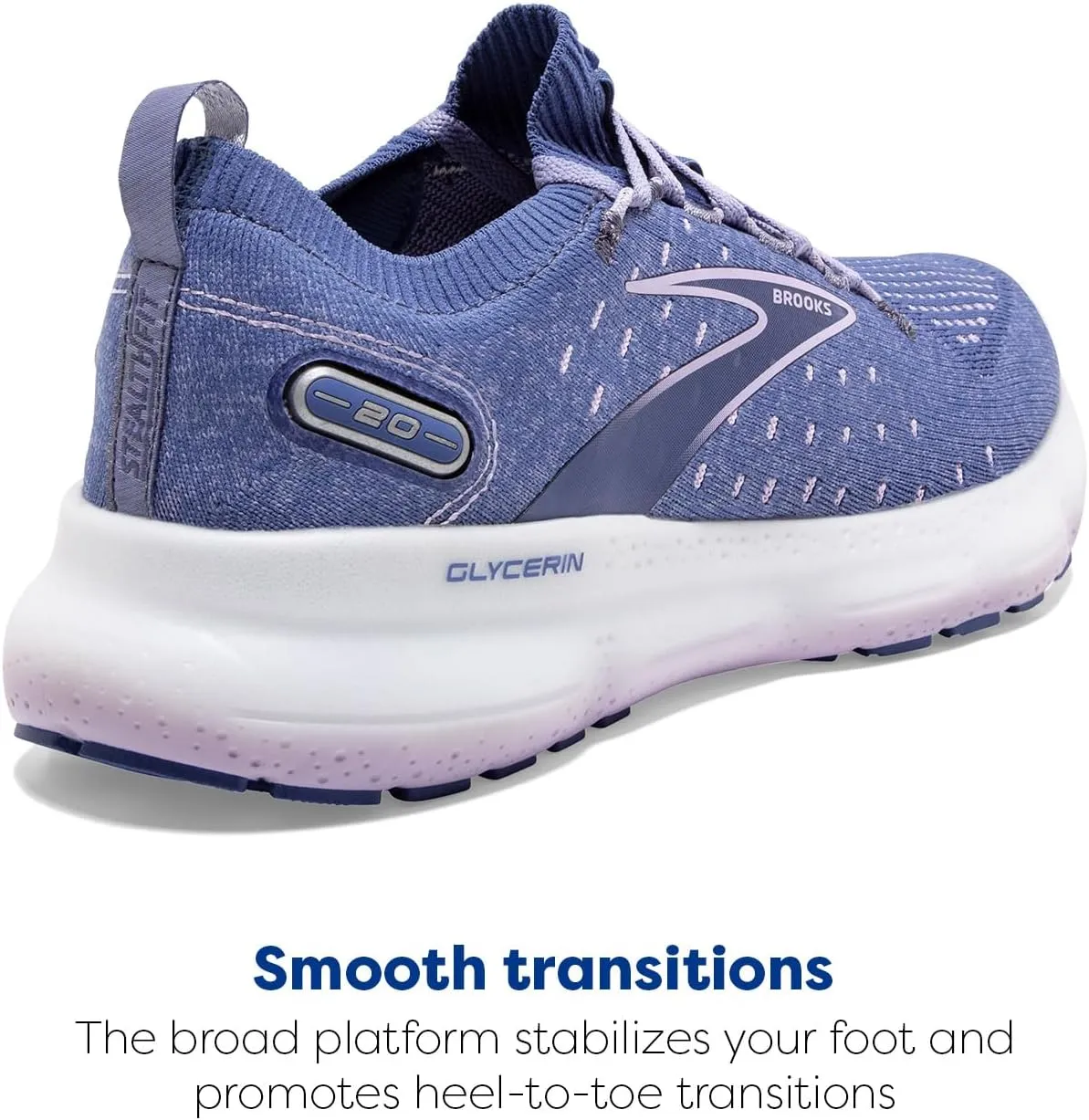 Brooks Womens Glycerin StealthFit 20 Neutral Running Shoe