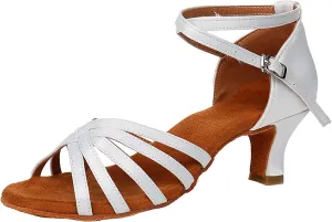 Dancing Shoes Women Latin Ballroom Ankle Dance Shoes Tango Performance Professional Salsa Sandals Dance High Heels