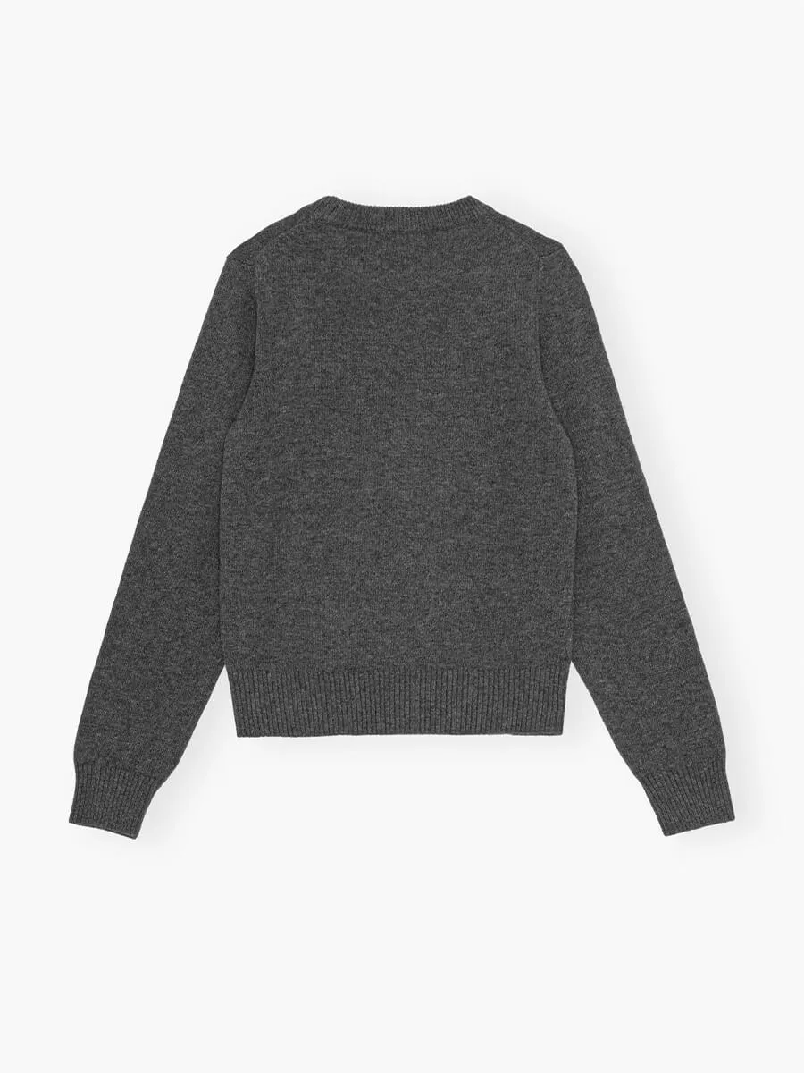 Dark Grey Graphic Bear Jumper