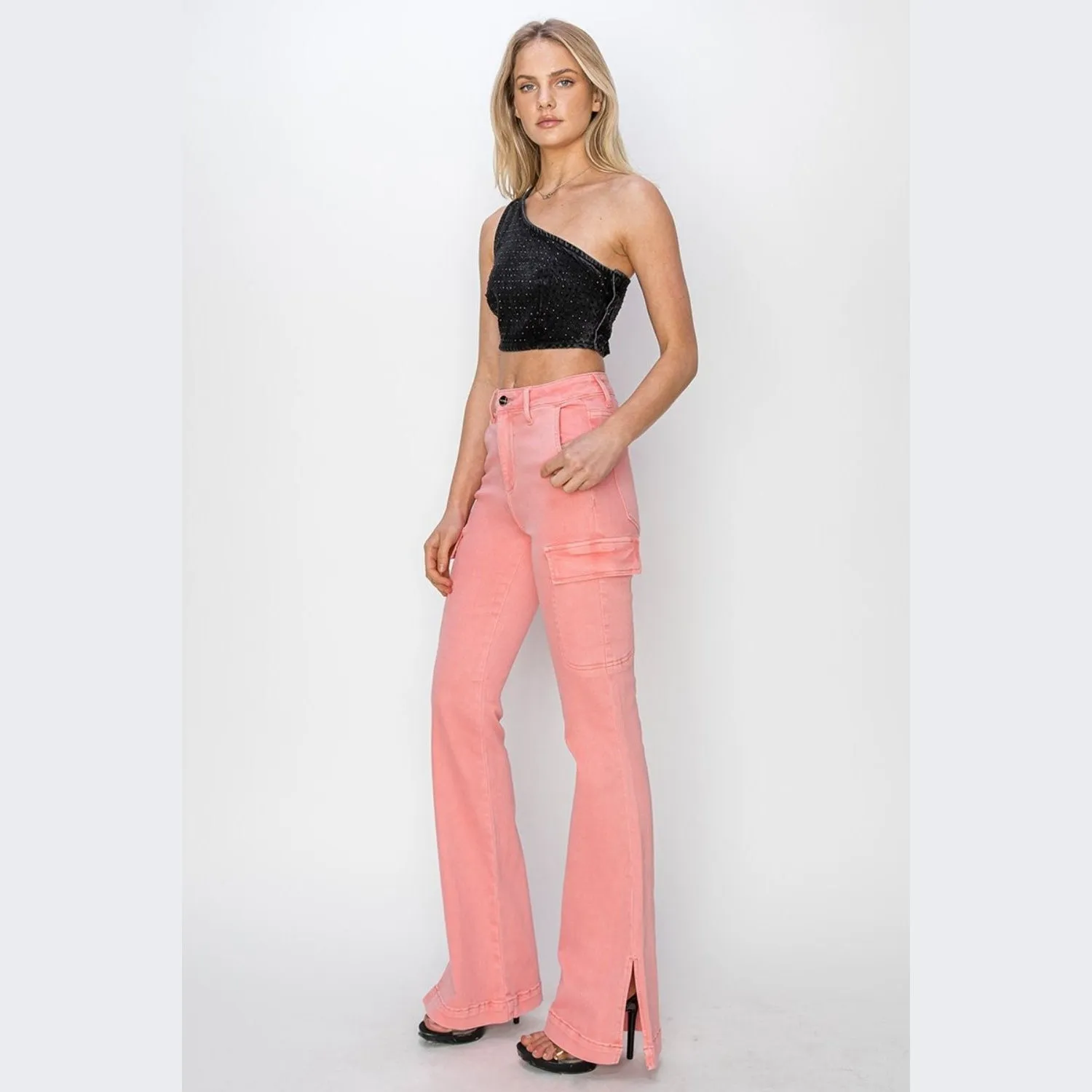 Evangeline Cargo Bootcut Jeans