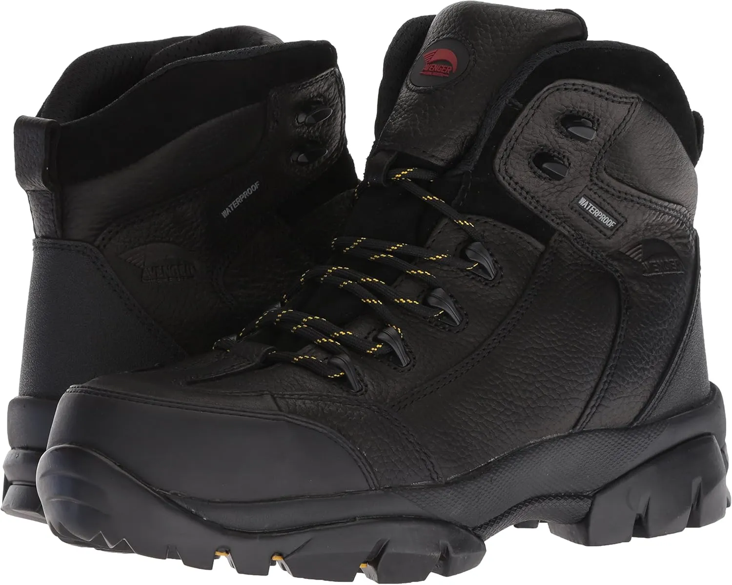 FSI AVENGER Men's 6" Leather Waterproof Comp Toe No Exposed Metal EH Work Boot