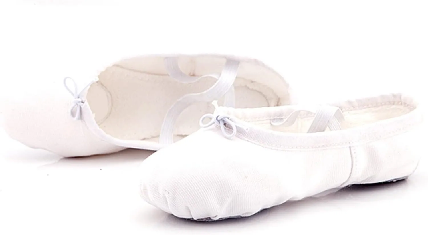 Girl's Ballet Shoes Toddler Slip-On Leather Sole Canvas Dance Slippers Yoga Training Gym Shoes Girls Ballet Slippers