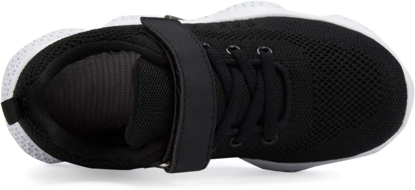 Hetios Kids Shoes Girls Lightweight Athletic Running Shoes Breathable Knit School Sports Shoes (Toddler/Little Kid/Big Kid)