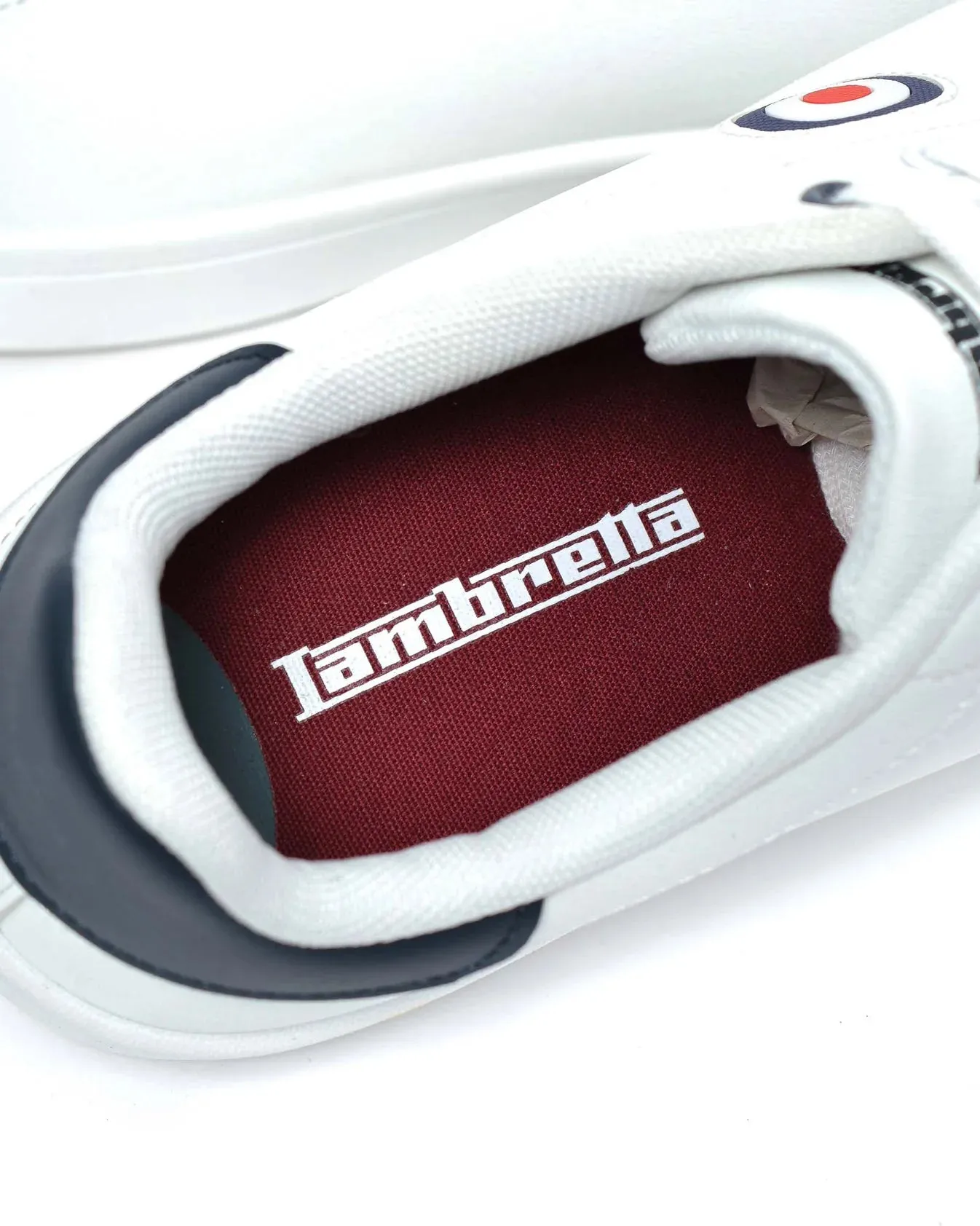 Lambretta Pinball Target Trainers White - 1528