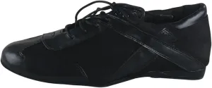 Latin Dance Shoes Men Men's Practice Sneaker for Ballroom Waltz Latin Dancing Shoes Black Suede Soled Mens Dance Sneakers
