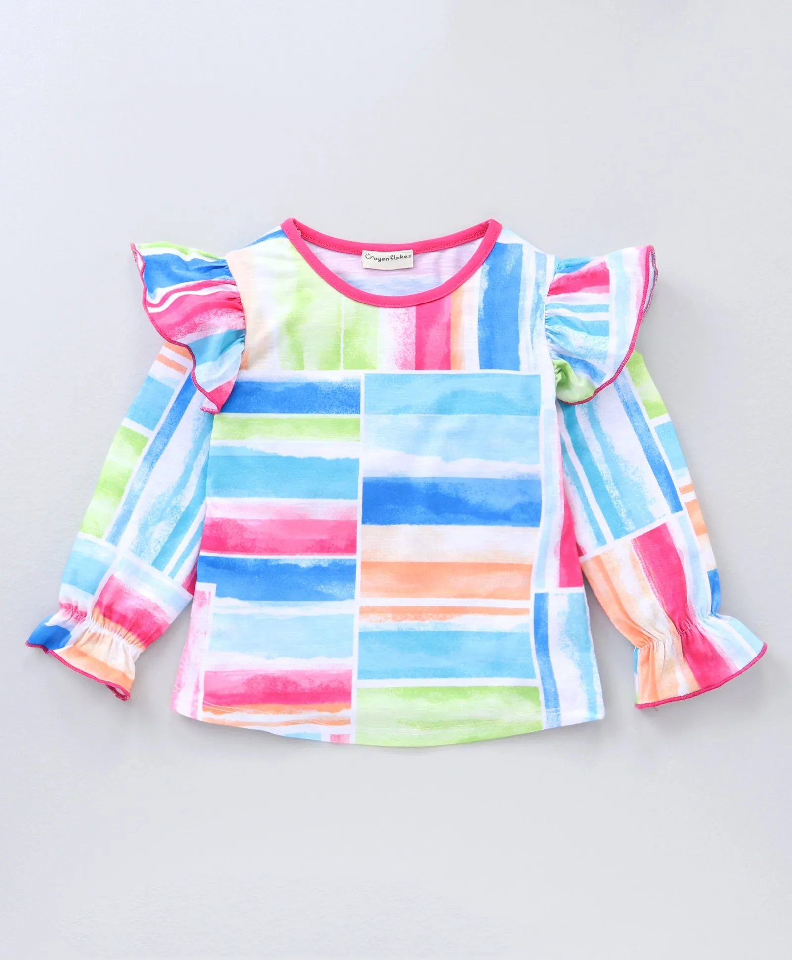 Lines and Stripes Frill Top Leggings Set