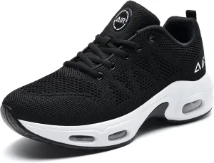 MAFEKE Womens Air Running Shoes Tennis Walking Sneakers Athletic Sport Shoes Lightweight Slip On Footwear for Gym Jogging Size 5.5-11
