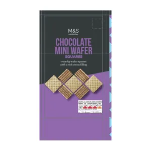 M&S Food Chocolate Mini Wafer Squares 125g