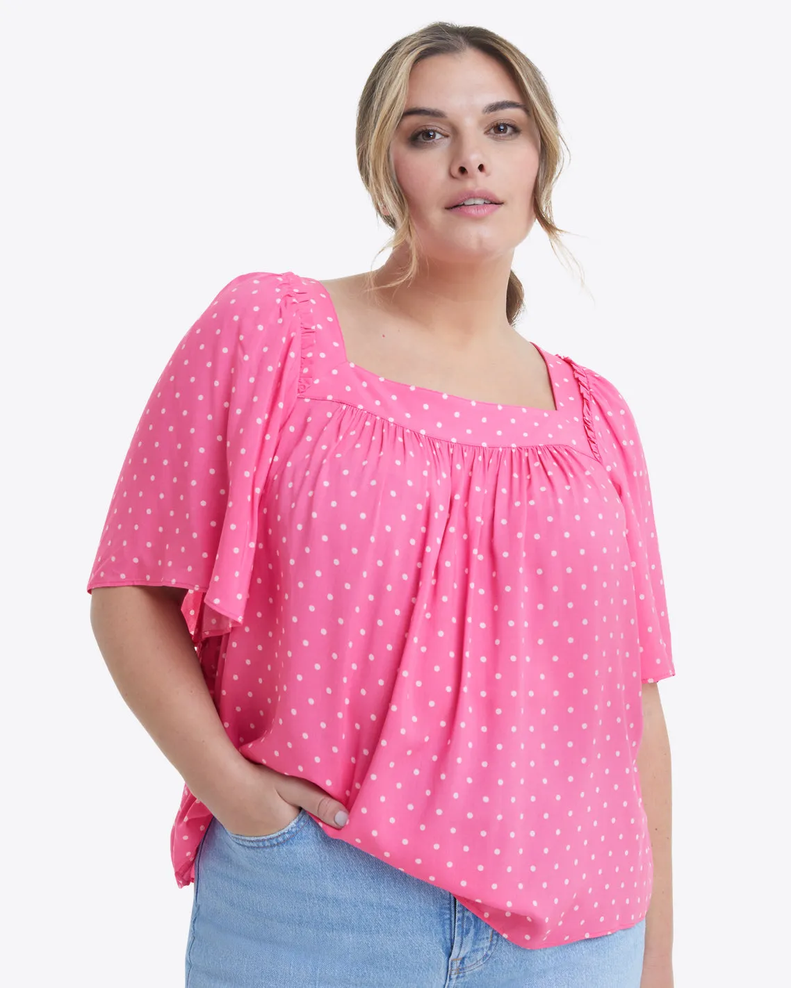 Maren Top in Polka Dots