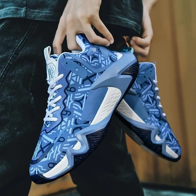 Men's Basketball Shoes are Breathable Lightweight Anti Slip Wear-Resistant Sports Outdoor Training Boots