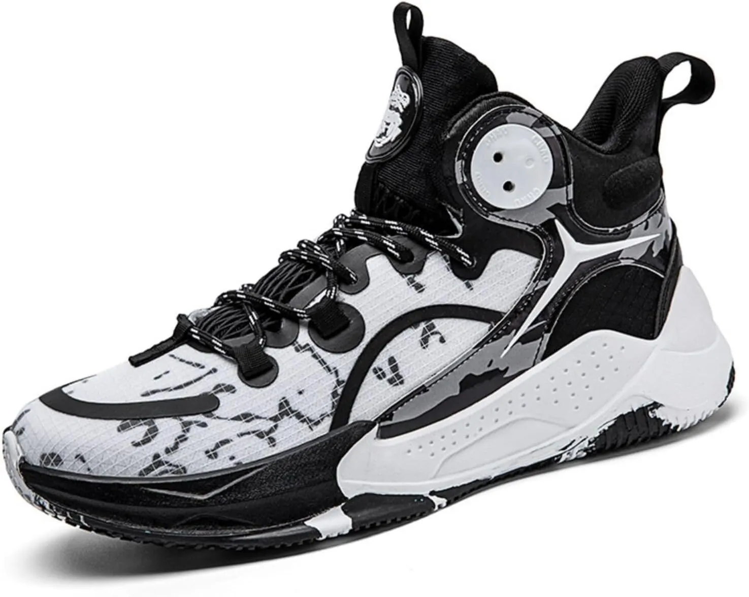 Men's Basketball Shoes with Anti Slip Air Cushion Shock Absorption Durability Lightweight Comfortable Sports Boots