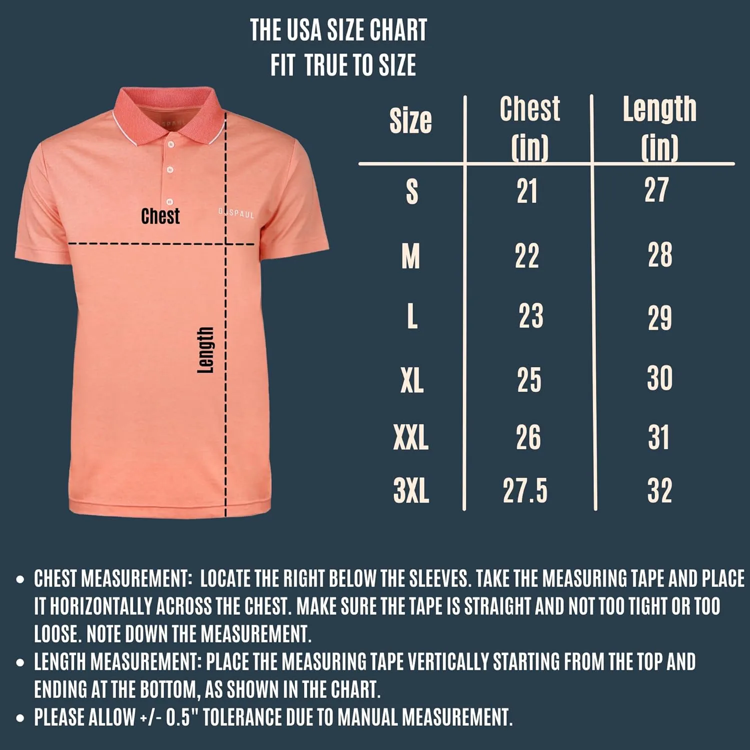 Men's Quick-Dry Golf Polo Shirt- Cotton Polyester Blend Shirt