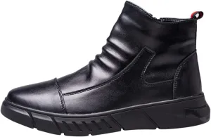 Micoklinlin Womens Steel Toe Boots Waterproof Microfiber Leather Zipper Safety Shoes Industrial Breathable Work Sneakers