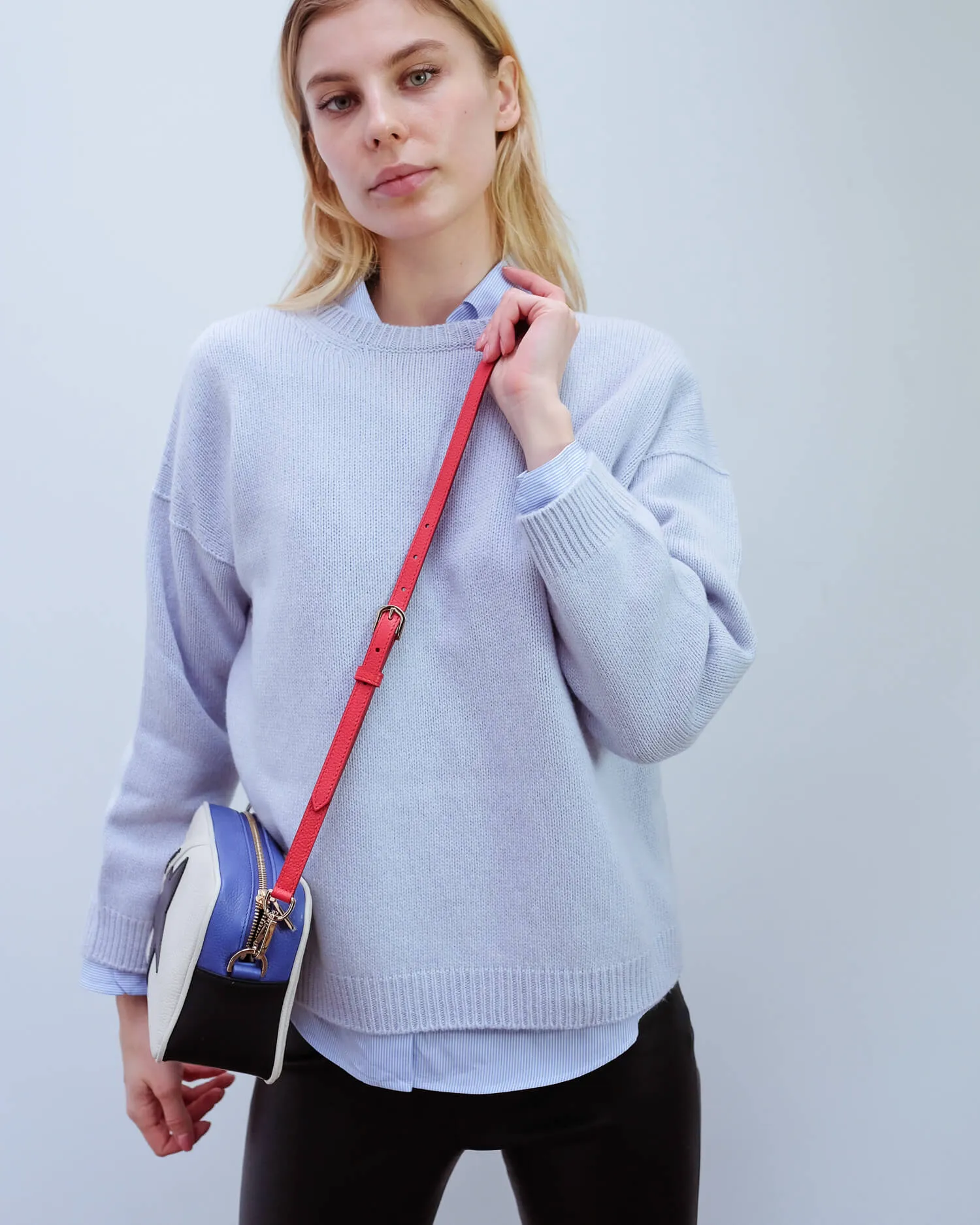 MM Zoraide cashmere knit in blue
