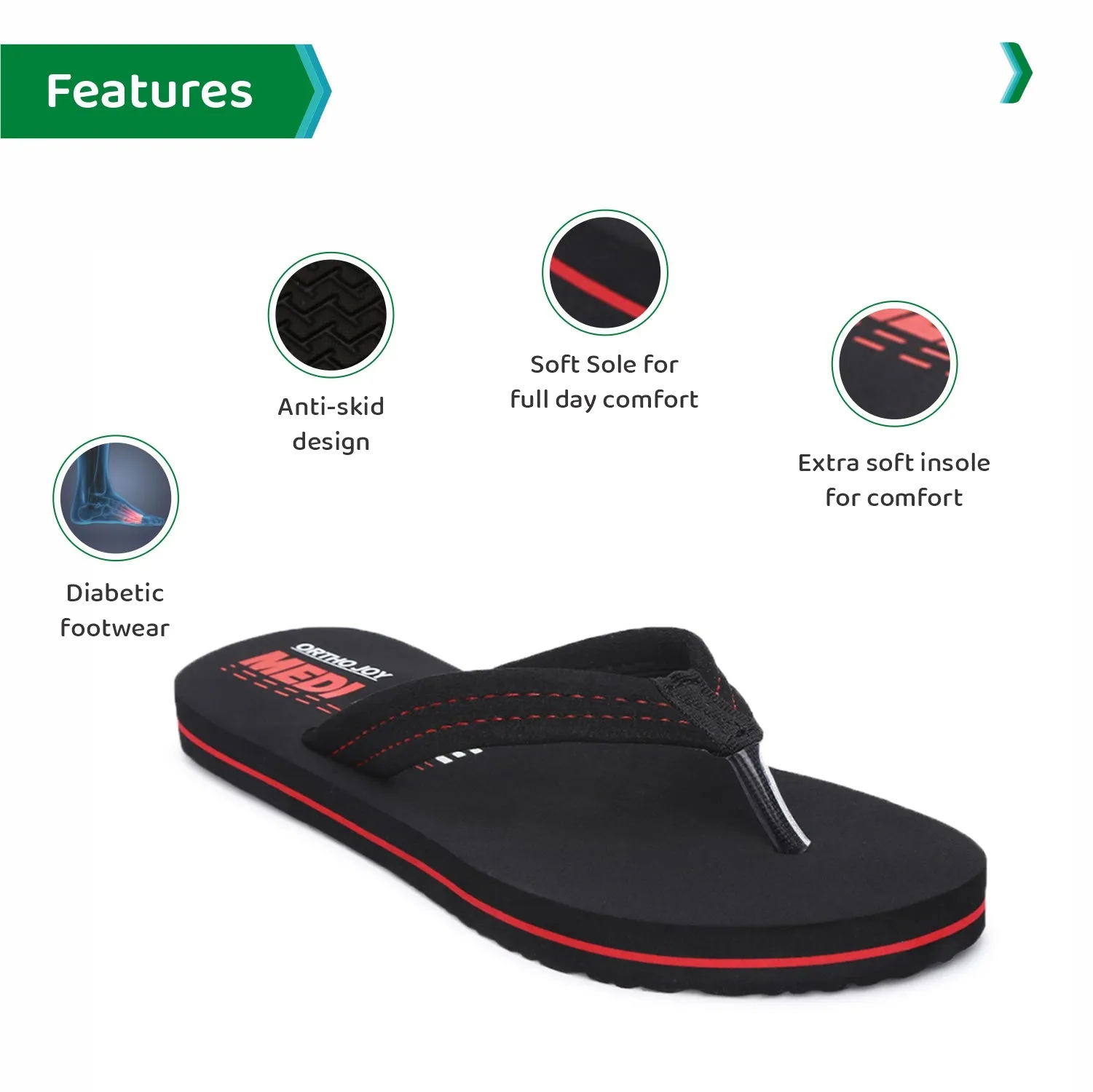 ORTHO JOY Doctor Orthopedic Ladies Slippers