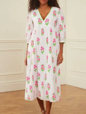 Pink City Prints Neon Agapanthus Lydia Dress