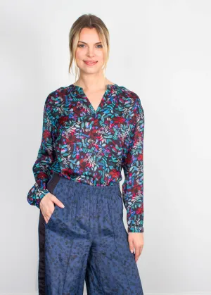 PPL Sandy Open Shirt in Jungle 02 Black