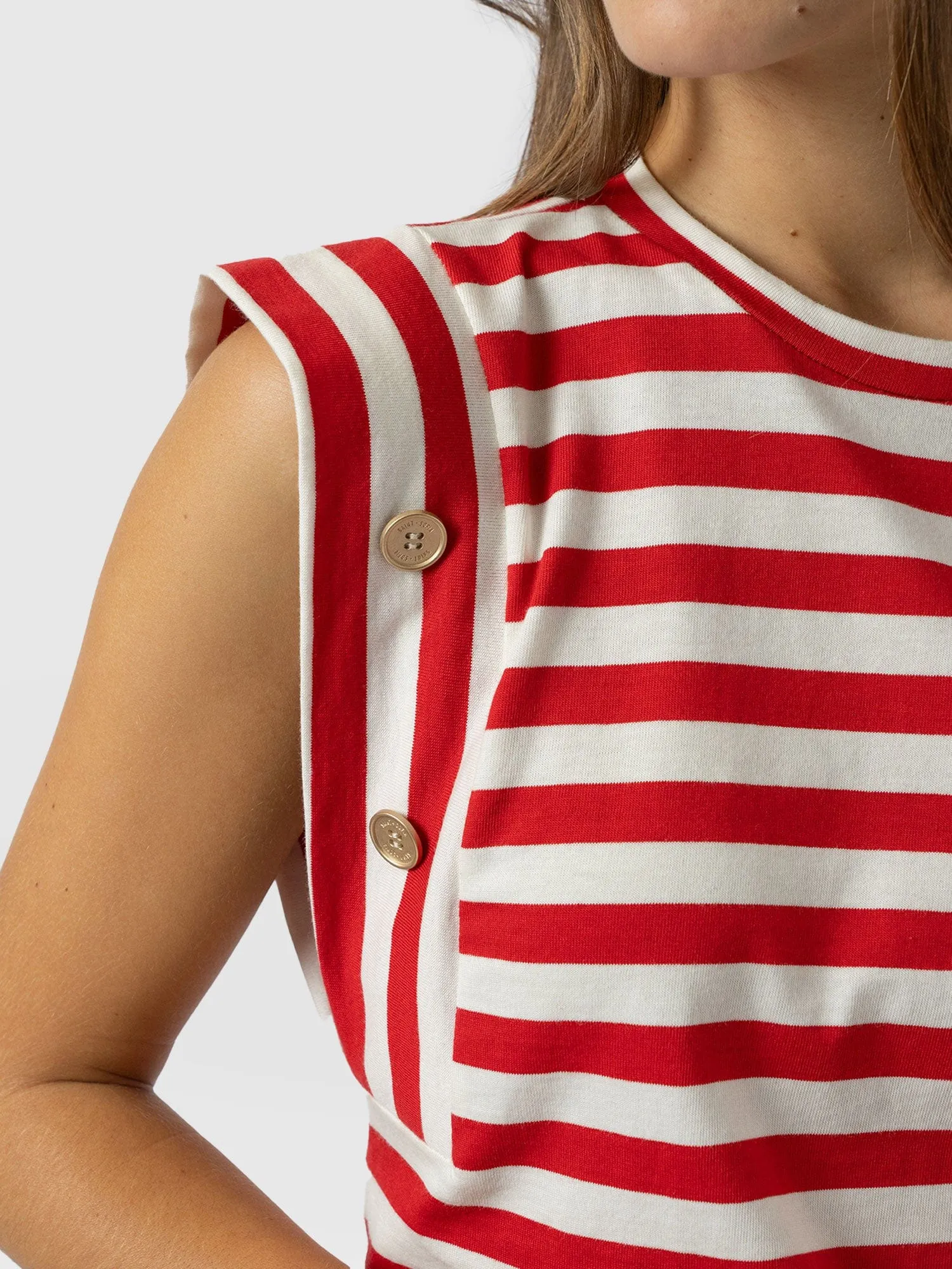 Rowan Tee - Red Stripe