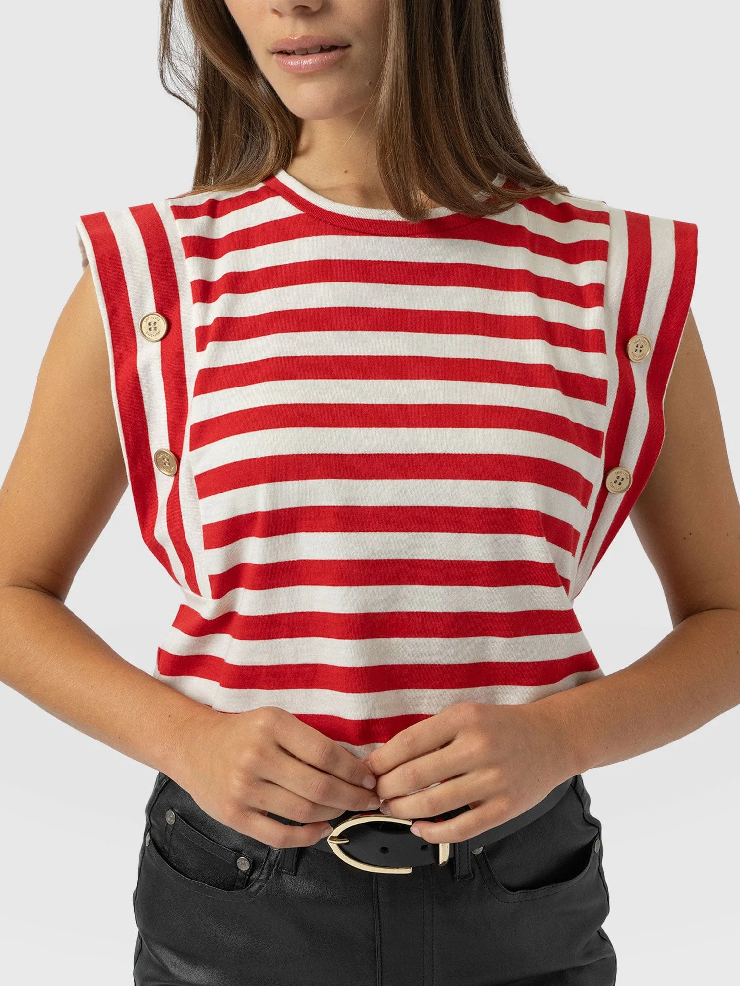 Rowan Tee - Red Stripe