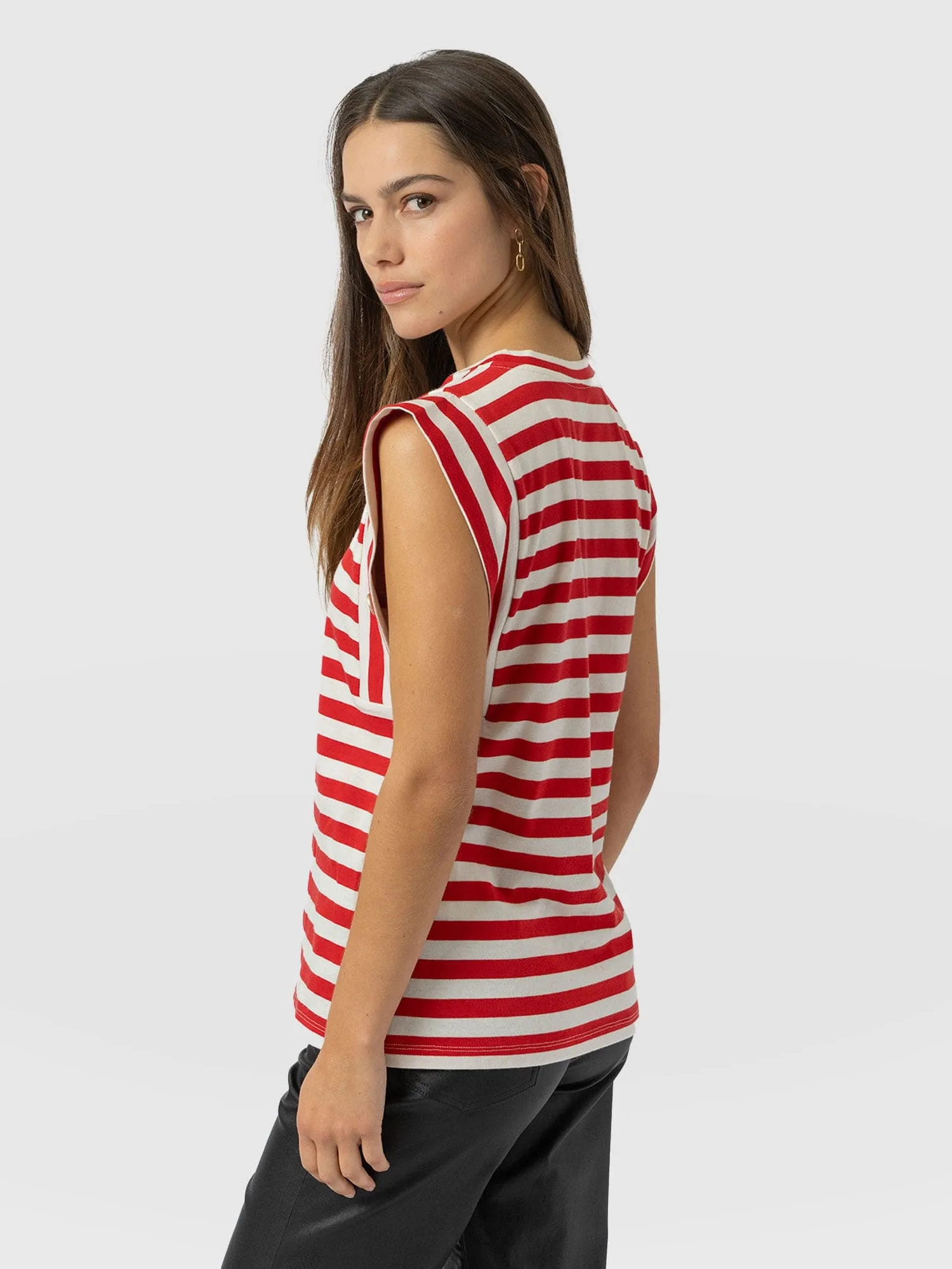 Rowan Tee - Red Stripe