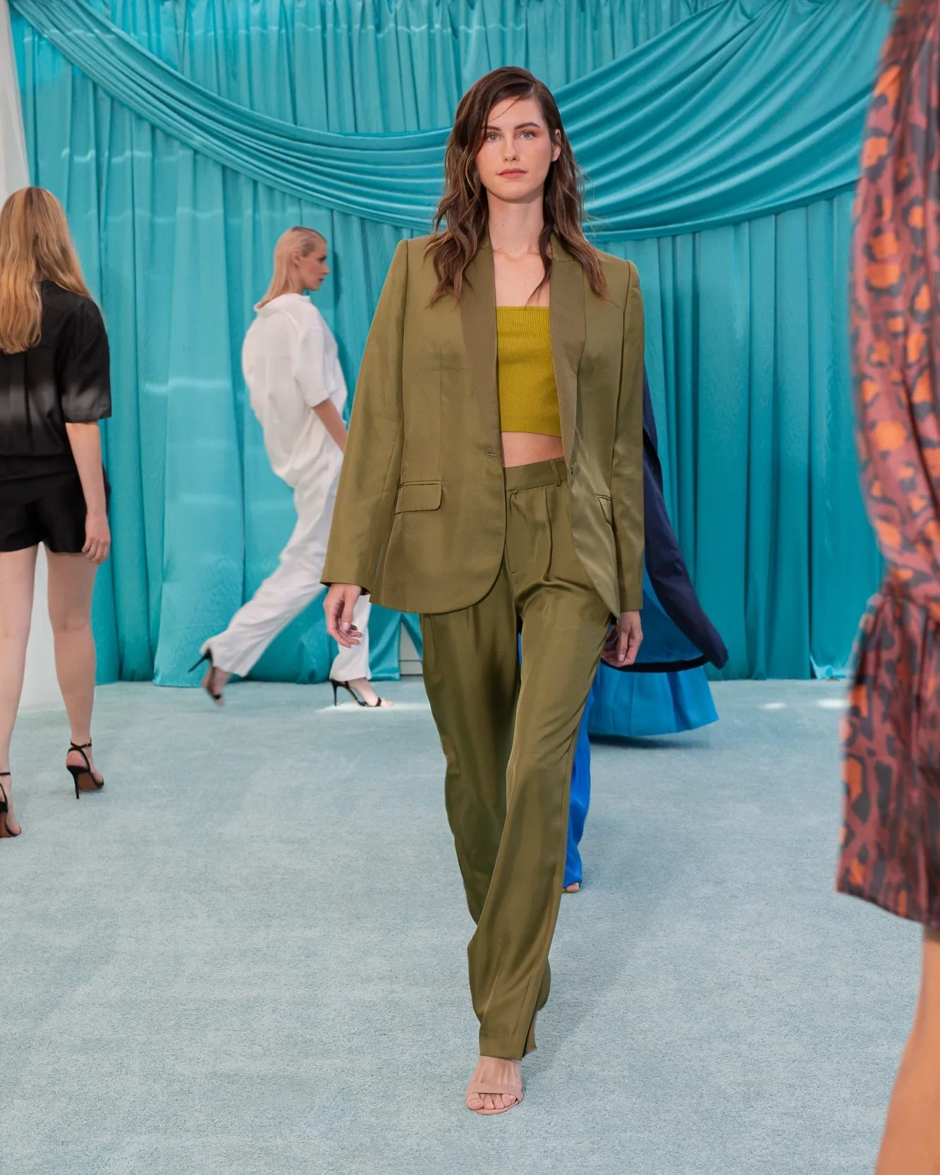 Salinas Silk Trouser Khaki Woman