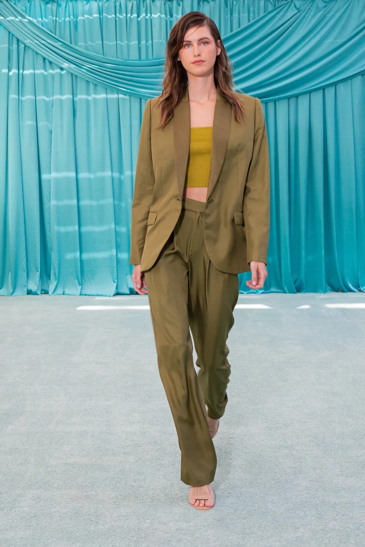 Salinas Silk Trouser Khaki Woman