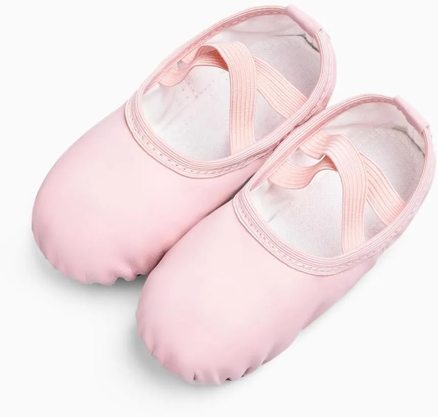 Stelle Girls Ballet Shoes Boys Toddler Soft Leather Dance Slippers for Toddler/Little Kid/Big Kid