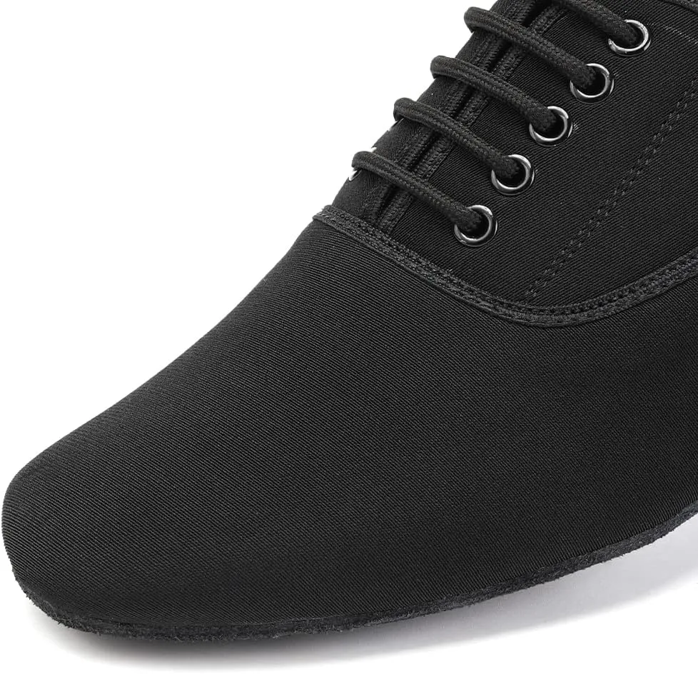 SWDZM Men's Latin Dance Shoes Breathable Fabric Salsa Tango Training Dance Shoes