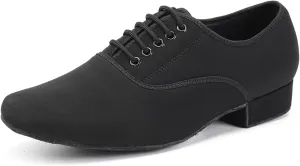 SWDZM Men's Latin Dance Shoes Breathable Fabric Salsa Tango Training Dance Shoes