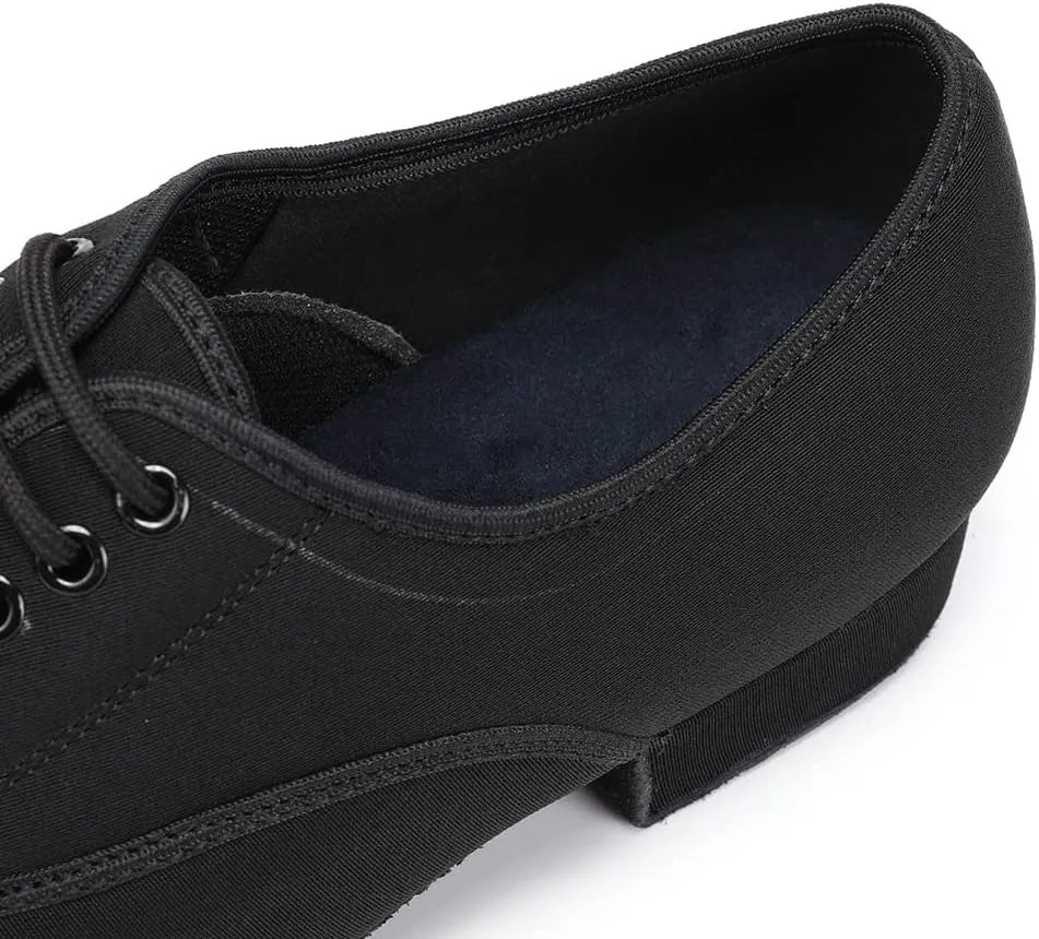 SWDZM Men's Latin Dance Shoes Breathable Fabric Salsa Tango Training Dance Shoes