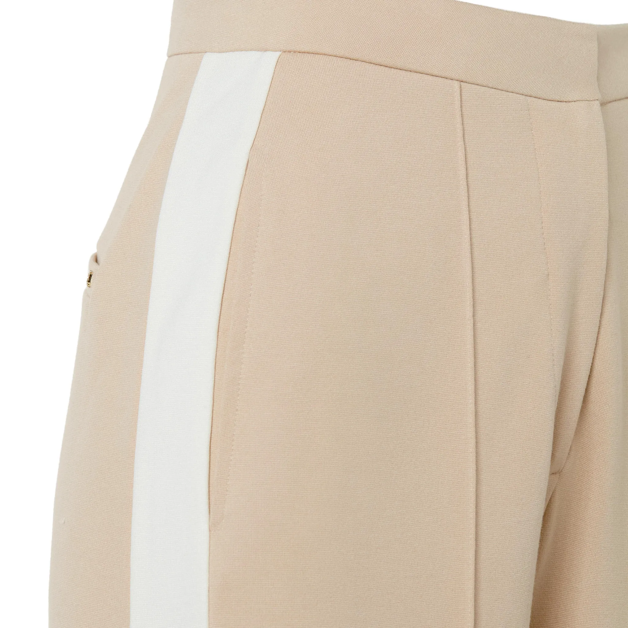 Womens Holland Cooper Camel Stripe Wide Leg Pants