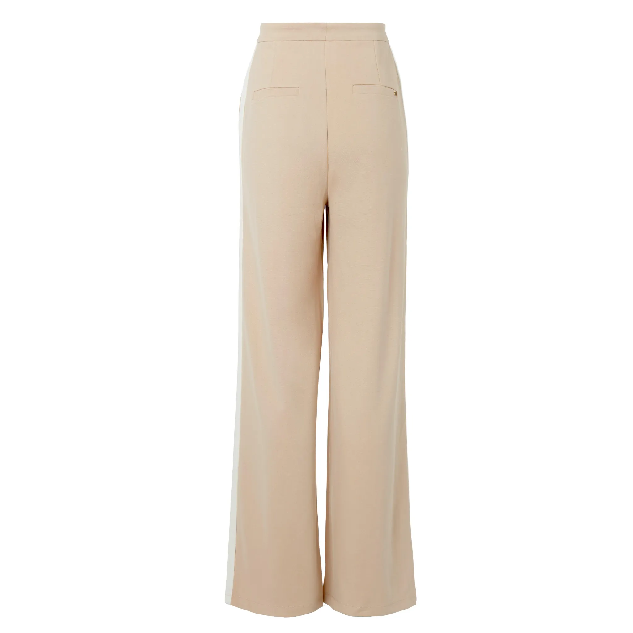 Womens Holland Cooper Camel Stripe Wide Leg Pants