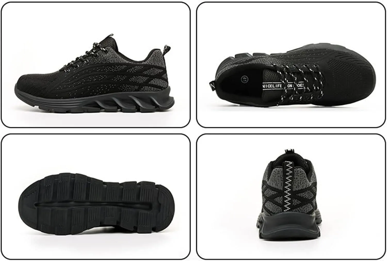 Worker Protective Shoes,for Industrial & Construction Site, Drivers, Factories, Kitchens, Gas Stations,